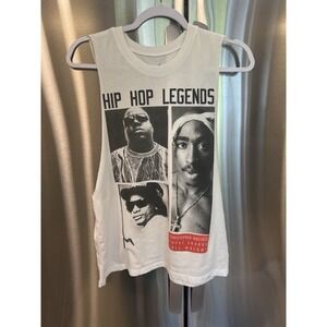 Hip Hop Legends Tank Top Tupac Biggie Eazy E Graphic Sleeveless Shirt Mens Large